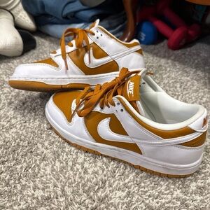 Nike Kids' White and orange Sneakers